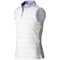 FootJoy Junior Zipper  Placket Sleeveless Golf Shirt, whitelavender-x-2-z