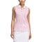 adidas Women's Ultimate365 Printed Sleeveless Golf Polo, pink-v-2-z