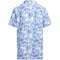 adidas Junior Script Mesh Print Golf Polo, royal-v-2-z