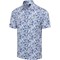 Greg Norman Men's Playdry Tropic ML75 Stretch Golf Polo, z-lightblue-v