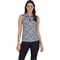 IBkul Women's Gingham Check Sleeveless Golf Polo, z-black-v