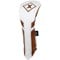 IZZO Premium Fairway Headcover, whitebrown-v-3-z