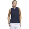 adidas Women's Go To Sleeveless Golf Polo, navy-v-2-z