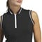 adidas Women's Ult 365 Solid Zip Sleeveless Golf Polo, black-v-5-z