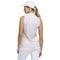adidas Women's Ult 365 Printed Sleeveless Golf Mock Top, beige-v-3-z