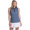 Puma Women's Cloudspun Scallop Sleeveless Golf Polo, navy-v-3-z