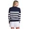 Puma Women's Resort Stripe Golf Sweater, navy-v-4-z