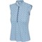 Greg Norman Women's Windsor Sleeveless Pleated Collar Golf Polo, z-white-v