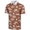 366 Golf Men's Print Golf Polo, brown-v-2-z