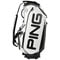 PING 2025 Tour Staff Golf Cart Bag, whiteblack-v-2-z