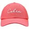 Cobra Sunset Script Hat, coral-v-3-z