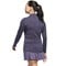 adidas Womens Jacquard Long Sleeve Mock Golf Top, dkpurple-v-3-z