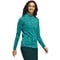 adidas Womens Jacquard Long Sleeve Mock Golf Top, green-v-4-z