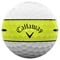 Callaway Chrome Soft 360 Stripe Golf Ball, whiteyellow-v-2-z