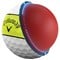 Callaway Chrome Soft 360 Stripe Golf Ball, whiteyellow-v-4-z