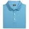 FootJoy Men's Allover Floral Lisle Golf Polo, blue-v-3-z