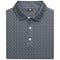 FootJoy Men's Allover Floral Lisle Golf Polo, grey-v-3-z