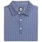 FootJoy Men's Allover Floral Lisle Golf Polo, navy-v-3-z