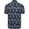 Greg Norman Mens Midnight Print Golf Polo, black-v-2-z