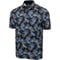 Greg Norman Mens Midnight Print Golf Polo, z-black-v