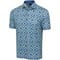Greg Norman Mens Pina Print Golf Polo, z-blue-v