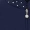 Greg Norman Womens Pearl Studded 1/4 Zip Golf Pullover, navy-v-3-z