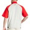 FootJoy Men's Zephyr Short Sleeve Golf Windshirt, redsilver-v-3-z