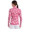 Callaway Womens Abstract Swirl Sun Protection Golf Pullover, red-v-2-z