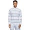 adidas Mens Ult 365 Rugby Stripe Golf Pullover, ltblue-v-2-z