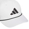adidas Tour 5 Panel Rope Golf Hat, whiteblack-v-3-z