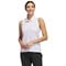 adidas Womens Ultimate365 Printed Ottoman Sleeveless Golf Polo, white-v-2-z