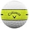 Callaway Chrome Tour X 360 Yellow Stripe Golf Ball, whiteyellow-v-2-z