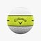 Callaway 2026 Chrome Tour X 360 Yellow Stripe Golf Ball, yellow-v-3-z