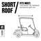 Classic Accessories Fairway Short Roof 2-Person FadeSafe™ The Drive® by Yamaha® Golf Cart Enclosure, z-2-navy