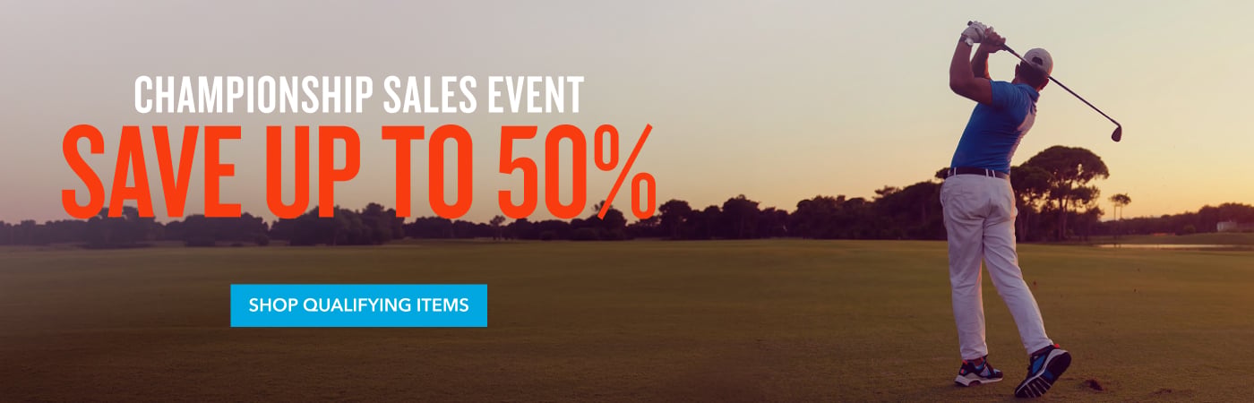 CHAMPIONSHIP SALES EVENT SAVE UP TO 50% SHOP QUALIFYING ITEMS