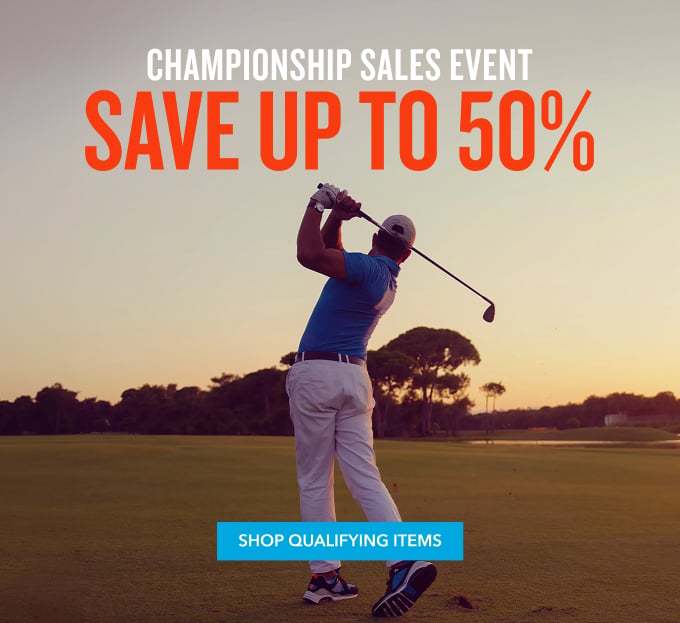 CHAMPIONSHIP SALES EVENT SAVE UP TO 50% SHOP QUALIFYING ITEMS