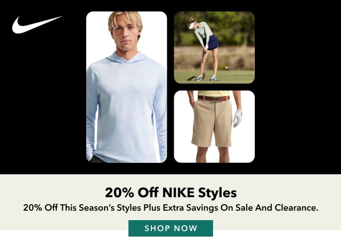 20% Off NIKE Styles 20% off this season's styles plus extra savings on sale and clearance. Shop now