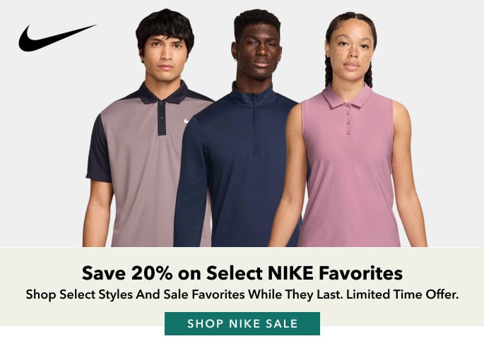 Save 20% on Select NIKE Favorites Shop select styles and sale favorites while they last. limited time offer. Shop Nike Sale