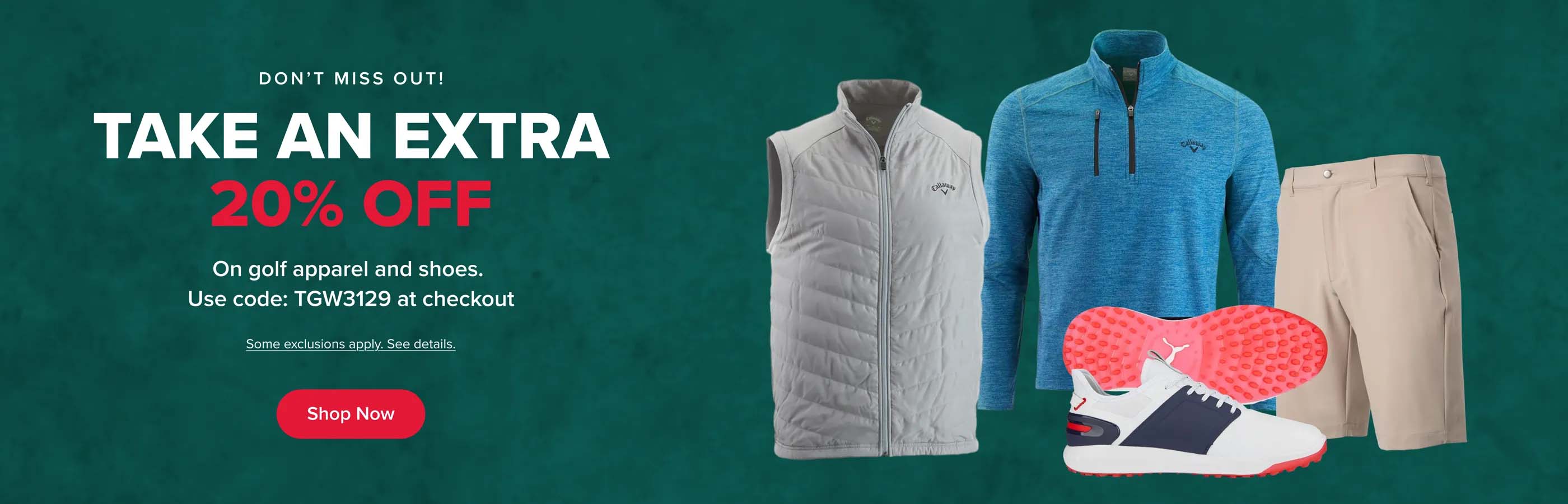 20% Off Apparel & Shoes