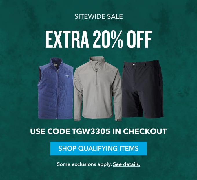 Extra 20% Off Sitewide Sale with code TGW3305